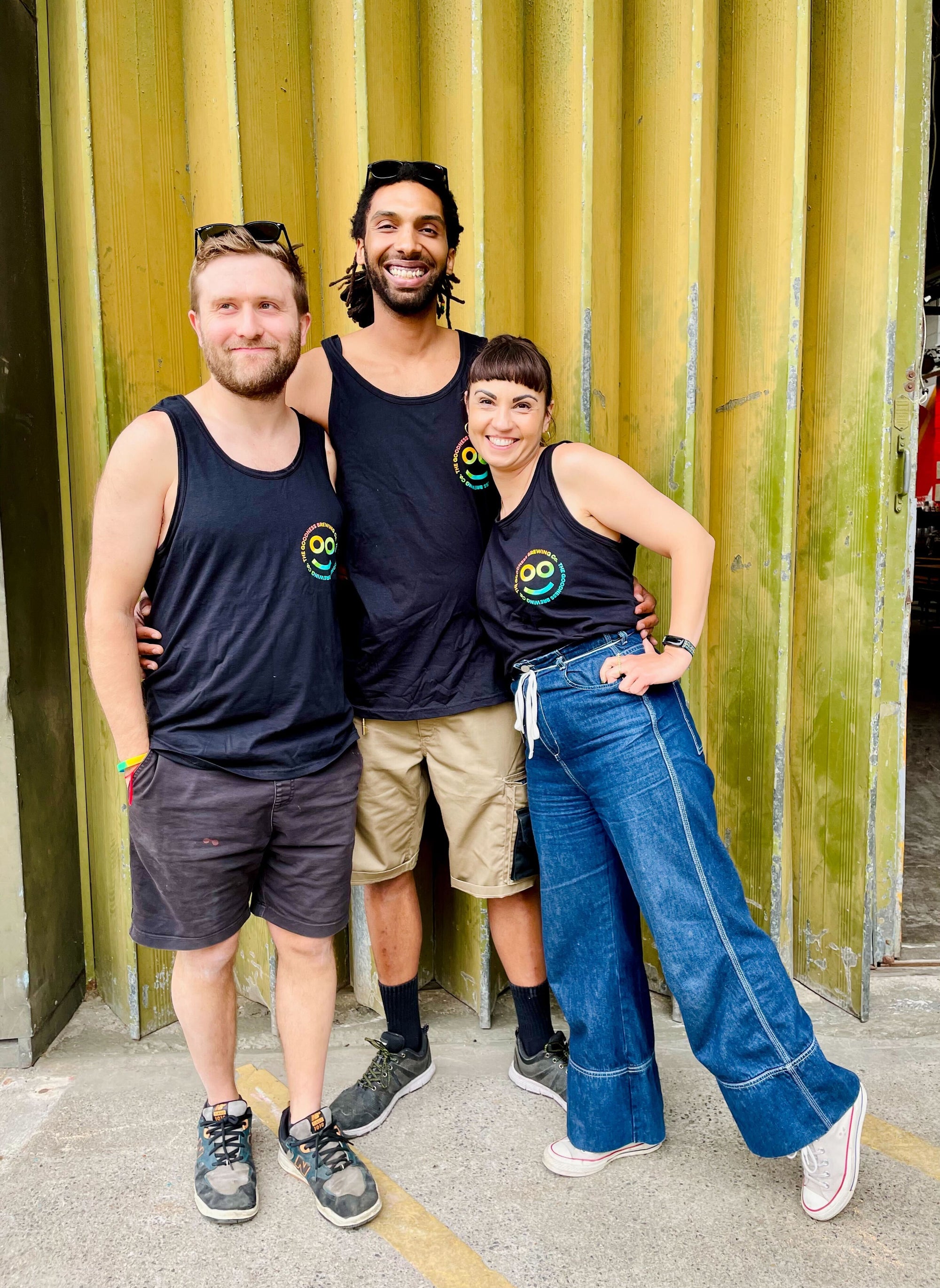 BLACK VEST - RAINBOW FRONT & BACK